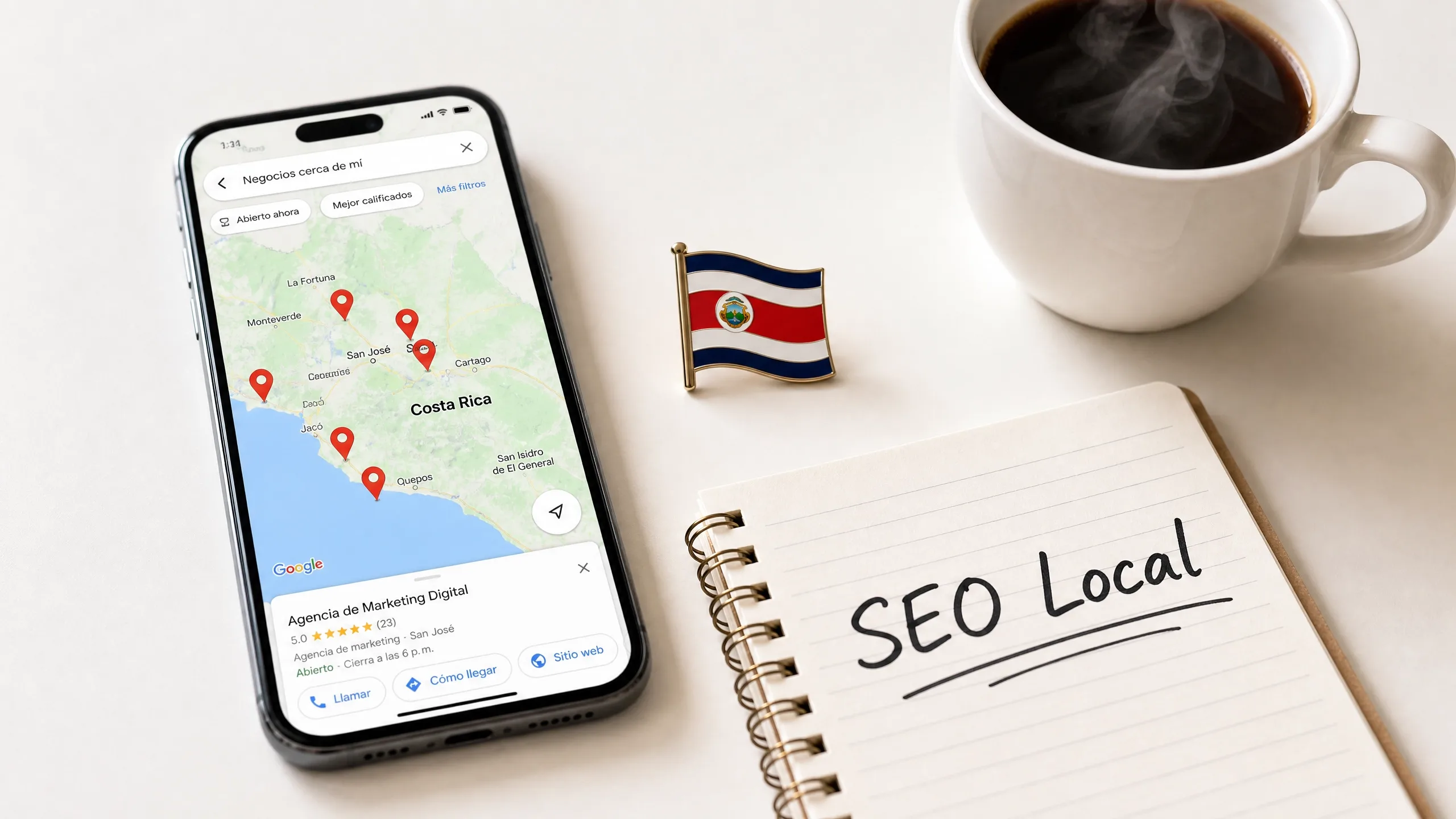 Artículo: SEO Local en Costa Rica: Cómo Aparecer en Google Maps y Ganar Clientes [2026] - Blog de NmSoftwareLab